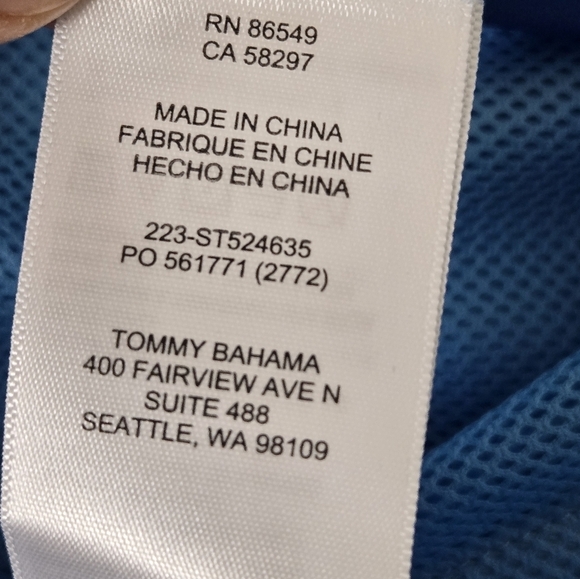 Tommy Bahama On Par Jacket In Banff Blue Men's size XXL Big and Tall  Relaxed - Picture 16 of 16